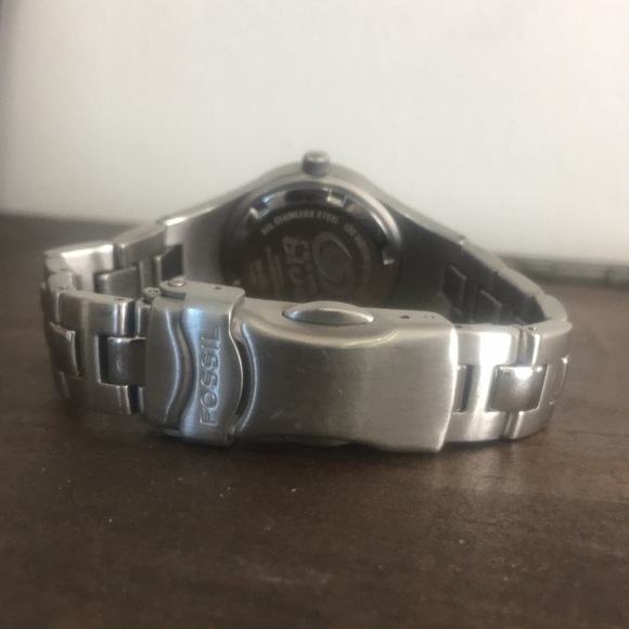 Fossil Watch Vintage Blue Pink Face GUC. - Picture 3 of 6